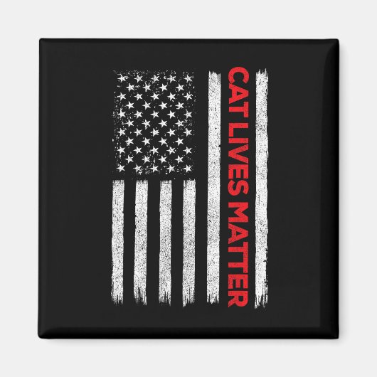 Cat Lives Problem Trump 2024 Magnet (Vorne)