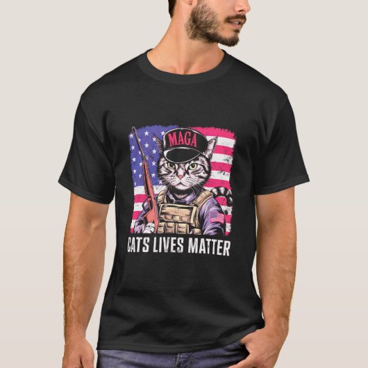 Cat Lives T-Shirt (Vorderseite)