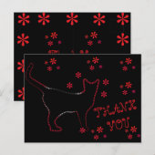 CAT LLINE ART POSTKARTE (Vorne/Hinten)