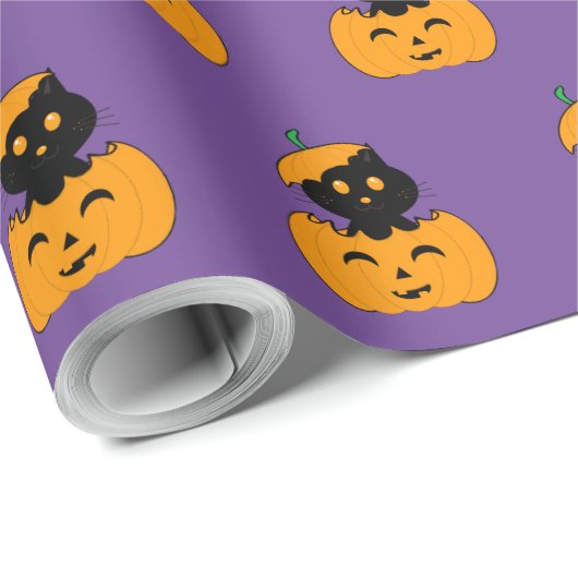  Cat-lloween Papel de regalo Geschenkpapier (Rolleneckpunkt)
