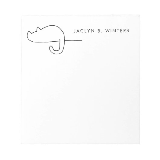 Cat Loaf | Cat Lover Personalisiert Notepad Notizblock (Vorderseite)