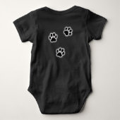 Cat_Logo Baby Strampler (Rückseite)