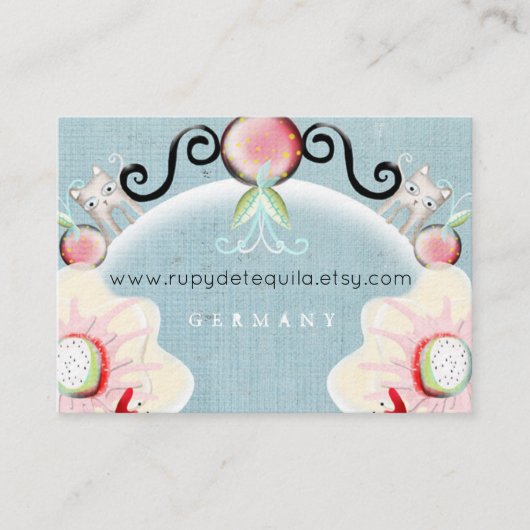 Cat Logo Business Cards Visitenkarte (Vorderseite)
