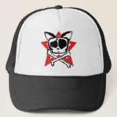 Cat Logo Hat Truckerkappe (Vorderseite)