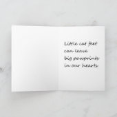 Cat Loss Condolence Card Karte (Innenseite)