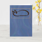 Cat Loss Condolence Card Karte (Gelbe Blume)