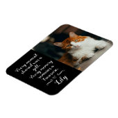 Cat Loss Memorial Personalized Photo Pet Name Magnet (Linke Seite)