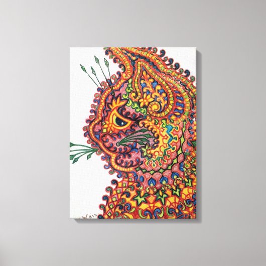 Cat, Louis Wain Leinwanddruck (Vorderseite)