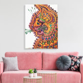 Cat, Louis Wain Leinwanddruck (Insitu (Wohnzimmer))