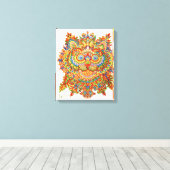 Cat, Louis Wain Leinwanddruck (Insitu (Holzboden))