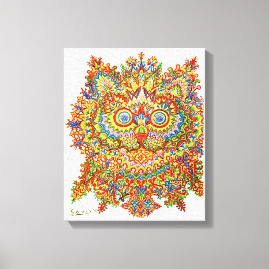 Cat, Louis Wain Leinwanddruck (Vorderseite)