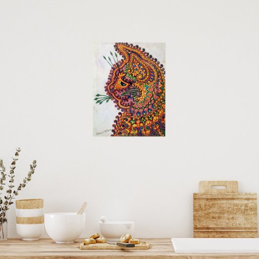 Cat, Louis Wain Poster (Küche)