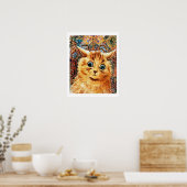 Cat, Louis Wain Poster (Küche)