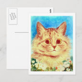 Cat, Louis Wain Postkarte (Vorne/Hinten)