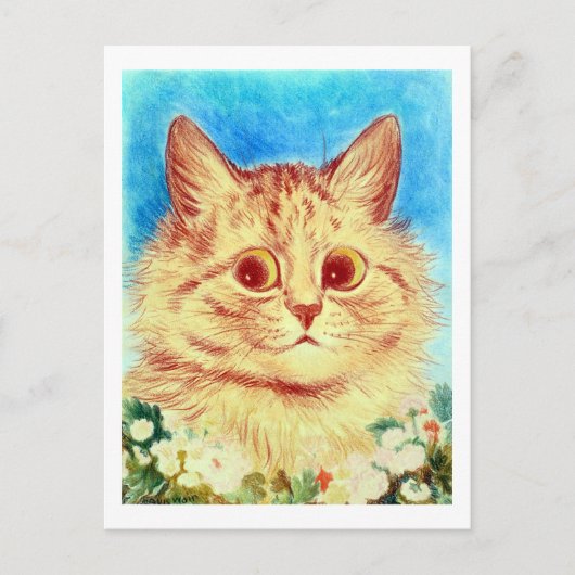 Cat, Louis Wain Postkarte (Vorderseite)