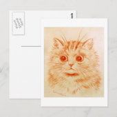Cat, Louis Wain Postkarte (Vorne/Hinten)