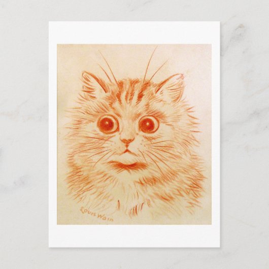 Cat, Louis Wain Postkarte (Vorderseite)