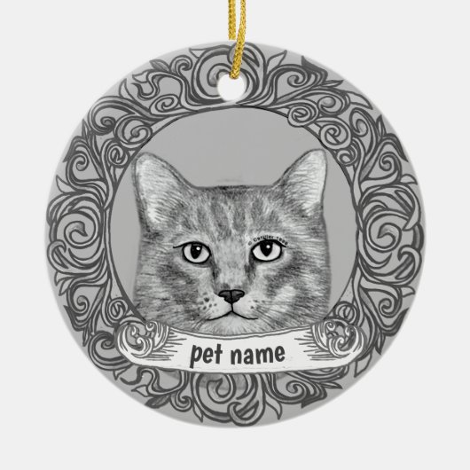 Cat Love Memory Ornament (Vorne)