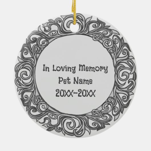 Cat Love Memory Ornament (Hinten)