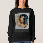 Cat Love Moon Sweatshirt (Vorderseite)