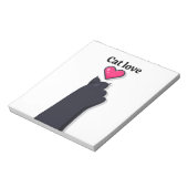 cat love notizblock (Rotiert)