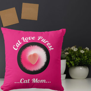 Cat Love Purest personalisierte Cute Funny Zitat P Kissen