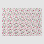 Cat Love Valentine Tissue Paper in White Seidenpapier (Vorderseite)