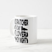 Cat Lover 911 Dispatcher Kaffeetasse (Vorderseite Links)