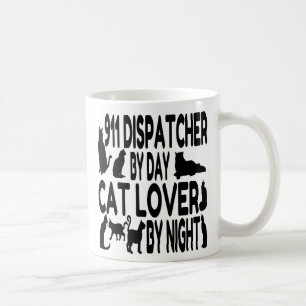 Cat Lover 911 Dispatcher Kaffeetasse