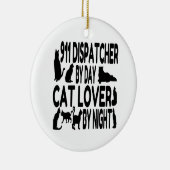 Cat Lover 911 Dispatcher Keramikornament (Rechts)