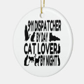 Cat Lover 911 Dispatcher Keramikornament (Links)