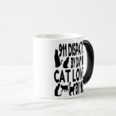 Cat Lover 911 Dispatcher Verwandlungstasse (VorderseiteRechts)