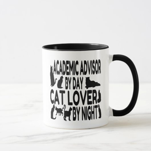 Cat Lover Academic Advisor Tasse (Rechts)