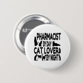 Cat Lover Apothekerin Button (Vorne & Hinten)