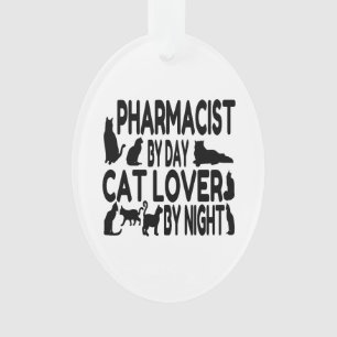 Cat Lover Apothekerin Ornament