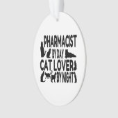 Cat Lover Apothekerin Ornament (Vorderseite)