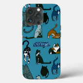 Cat Lover Aquamarin Case-Mate iPhone Hülle (Rückseite)