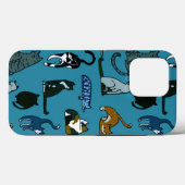 Cat Lover Aquamarin Case-Mate iPhone Hülle (Rückseite (Horizontal))