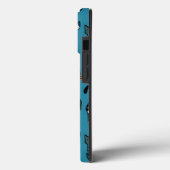 Cat Lover Aquamarin Case-Mate iPhone Hülle (Rückseite / Links)