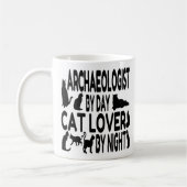 Cat Lover Archäologe Kaffeetasse (Links)