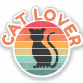 CAT LOVER AUFKLEBER (Vorderseite)
