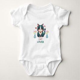Cat Lover Baby Strampler