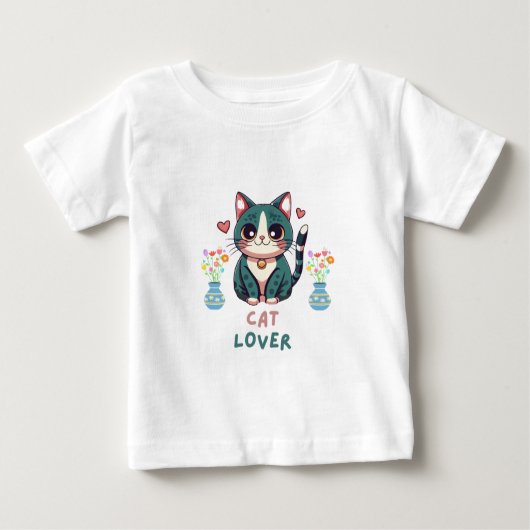 Cat Lover Baby T-shirt (Vorderseite)