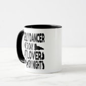 Cat Lover Belly Dancer Tasse (Vorderseite Links)