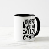 Cat Lover Biologie Professor Tasse (VorderseiteRechts)