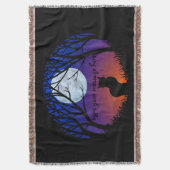 Cat Lover Blanket Personalisierte Katzenwurzelschn Decke (Vorderseite Vertikal)