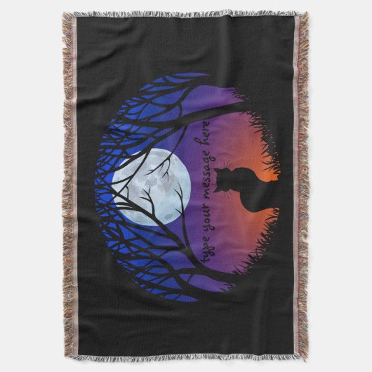 Cat Lover Blanket Personalisierte Katzenwurzelschn Decke (Vorderseite Vertikal)