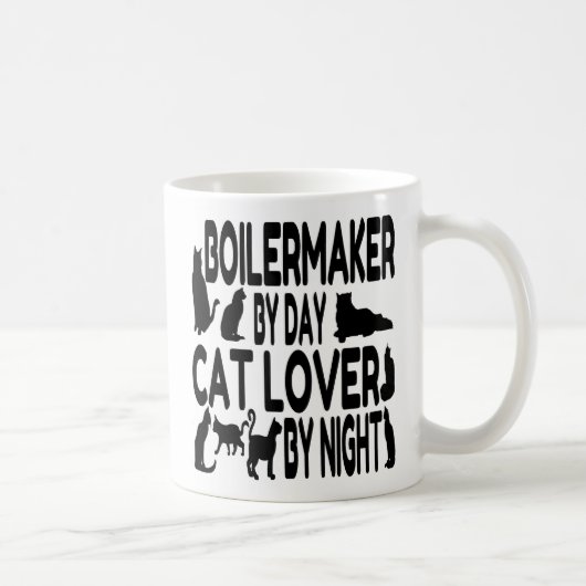 Cat Lover Boilermaker Kaffeetasse (Rechts)