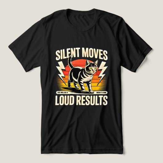 Cat Lover Bold Motivational Tee (Design Vorderseite)