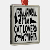 Cat Lover Bundesstaatlich Air Marshal Ornament Aus Metall (Rechts)